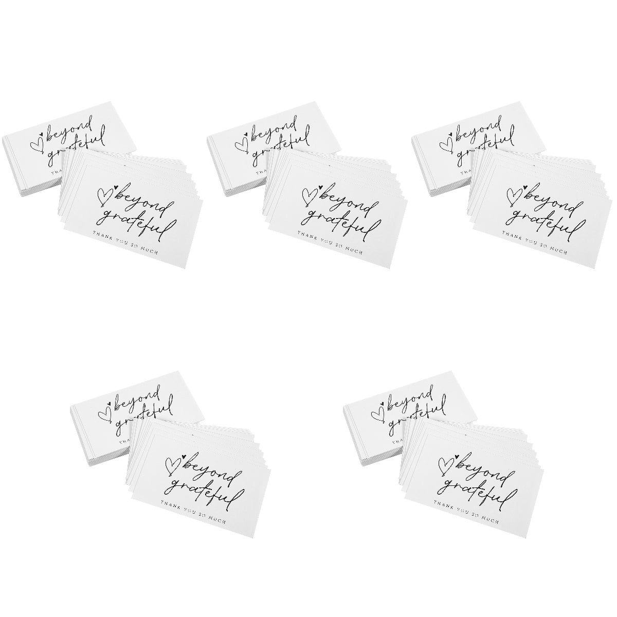 Raindrops 500 Pcs  Thank You Cards Small Business Paper Thanks Cards for Boutique Shops Thank You Paper Card