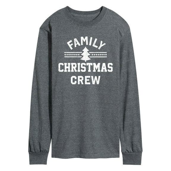 Instant Message - Family Christmas Crew - Men's Long Sleeve Graphic T-Shirt