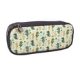 thumbnail image 2 of Lsque Seahorse Printed Big Capacity PU Leather Pencil Case Large Pencil Pouch Stationery Pen Bag Pencil Holder for Teen, 2 of 6