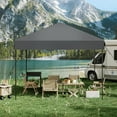 thumbnail image 2 of Abri à Déploiement Rapide 3 x 3 m, Auvent Extérieur Imperméable avec Sac de Transport à Roulettes, Abri Instantané Commercial à Hauteur Réglable pour Fêtes dans la Cour, Camping, Pique-Niques et Événements, 2 of 9