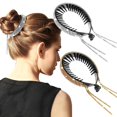 thumbnail image 5 of Paquete de 4 pinzas para peinar el cabello, accesorios para moños, pinzas para el cabello con diamantes de imitación, pinzas para el cabello con diamantes de imitación, pinzas para el cabello con, 5 of 5