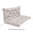 thumbnail image 5 of Outdoor Swing Replacement Cushions 3 Seater, Waterproof Porch Swing Cushions with Backrest, 40"x40", for Garden Patio Furniture Beige Clearance!, 5 of 6