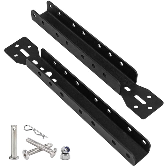 VANROUG Garage Door Opener Bracket, Black Steel, Door Mount, Garage Door Parts Adjustable Reinforcement Bracket