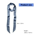 thumbnail image 3 of Women Skinny Scarf Thin Belt Tie Scarf Bag Handle Wrap Silk Feeling Choker Elegant Scarf Decoration, 3 of 9