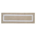 thumbnail image 3 of Better Trends 100% Cotton 20" x 60" Bathroom Runner Rug Extra Soft Water Absorbent Reversible Machine Washable Mat for Bathroom Floor, Laundry Room Hotel Multi Collection - Sand/White, 3 of 3