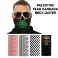 thumbnail image 3 of Pañuelo para el cuello con estampado de la bandera palestina, bufanda, cubrebocas, poliéster, suave y cómodo, diseño multifuncional., 3 of 5