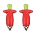 thumbnail image 3 of Strawberry Huller Fruit Slicer Set, Red/Green, quick Remove Strawberry berry Stem Tool, Kitchen Tools and picnic Gadgets,ï¼ˆ2packs), 3 of 3