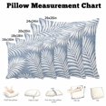 thumbnail image 5 of Throw Pillow Covers, Purple Palm Leaf 24x24 Pillow Covers for Couch/Sofa/Bed, Summer Coastal Botanical Tropical Decorative Square Linen Cushion Pillowcase for Home Decor, 5 of 9