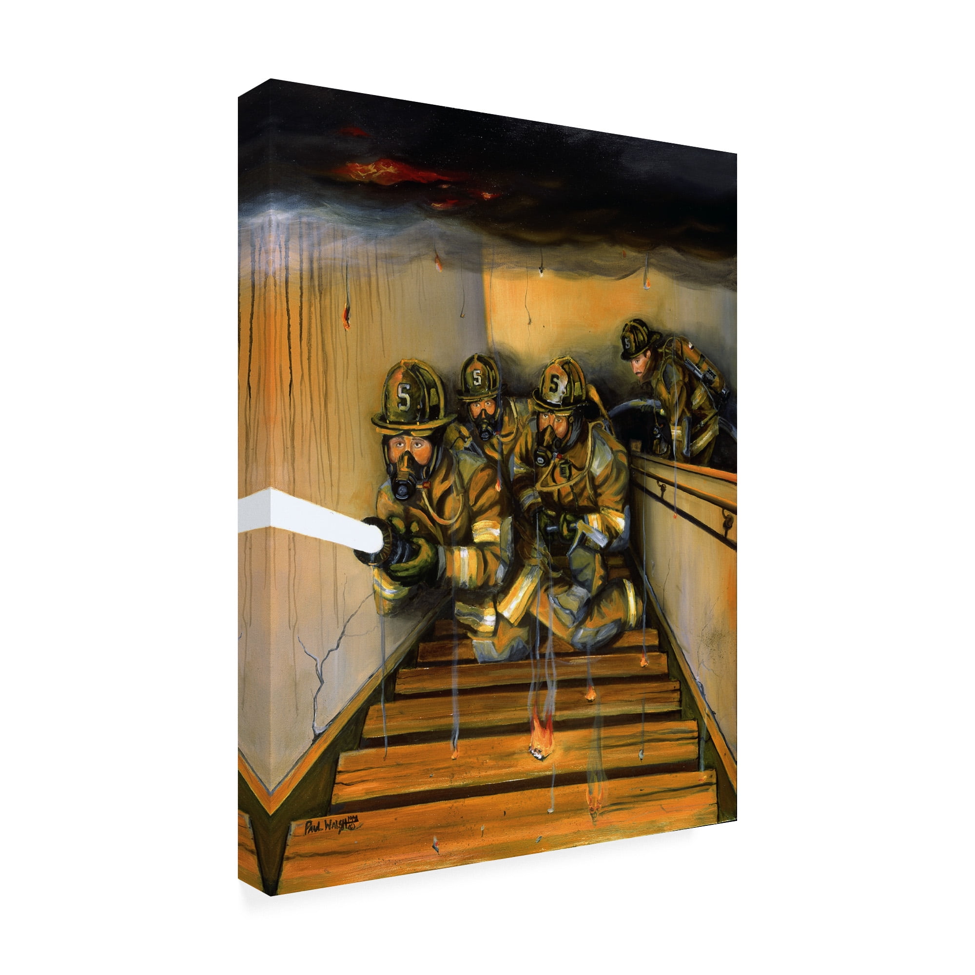 Trademark Fine Art 'Goin To Work' Canvas Art by Paul Walsh