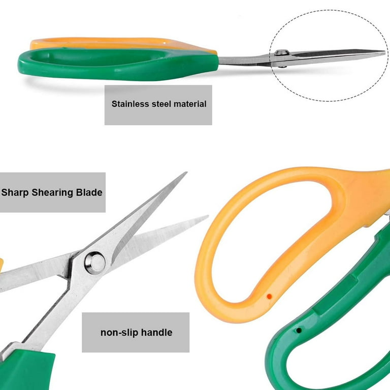 Ergonomic Bonsai Scissors, Stainless Steel Grape Scissors Deluxe Chokuha For Multipurpose Fruit Tree Care, Potted Plant Pruners With Trendy Two-color