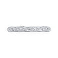 thumbnail image 2 of AFFY 14K White Gold Over 925 Sterling Silver Round Cut Natural Diamond Engagement Wedding Band Ring (0.41 Cttw, I2-I3 Clarity), Ring Size-6.5, 2 of 5