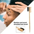 thumbnail image 3 of ACDANC 2026 New Compact, Lightweight, Ergonomic Dual Edge Comb Mini Bamboo and Wood Eyebrow Brush, Wide Application for Beauty and Personal Care for Home, Salon, Travel, 3 of 7