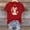 *Red, variant on ClodeEU Women's Cute Rabbit Print Short Sleeve Crewneck T-Shirt ,Casual Summer Tee Black,Womens Plus XXXL