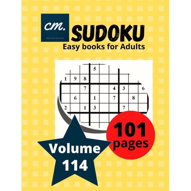 Sudoku easy Books for Adults Large Print puzzle magazine Volume 114