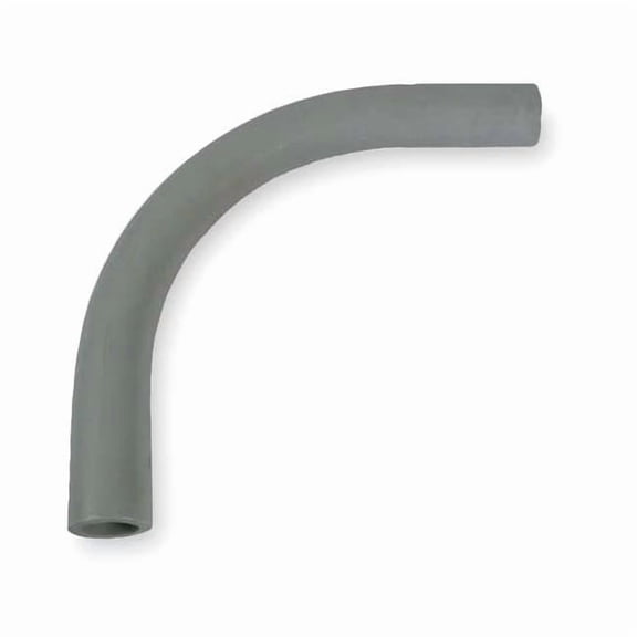 Cantex Conduit Fitting 90 Deg Elbow, 2 in, Glue, PVC, Powder Coated 5121058