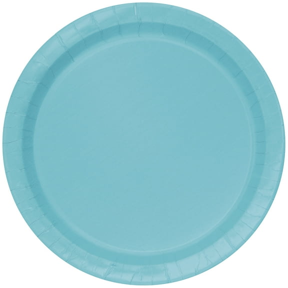 Teal Round 9" Paper Dinner Plates, 55 Count, by Way To Celebrate