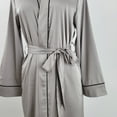 thumbnail image 6 of Women Polyester Kimono Robes Satin Silk Long Sleeves Printing Pajama Set For Women Sleepwear plus Size for Women Ladies Bathrobes Long Robe Womens plus Size Comfy Robes for Women Thick Robes for Women, 6 of 8