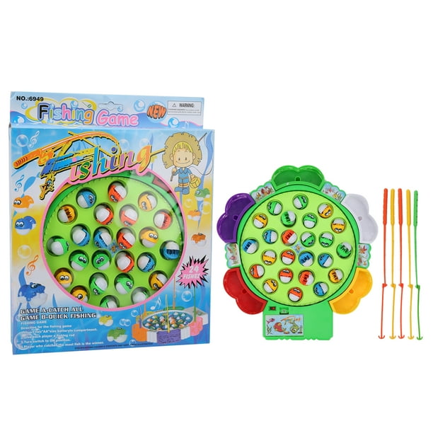 Ymiko Electric Rotating Fishing Toy Fishing Game Parent‑Children  Interaction Educational Toy,Fishing Game,Electric Fishing Toy 