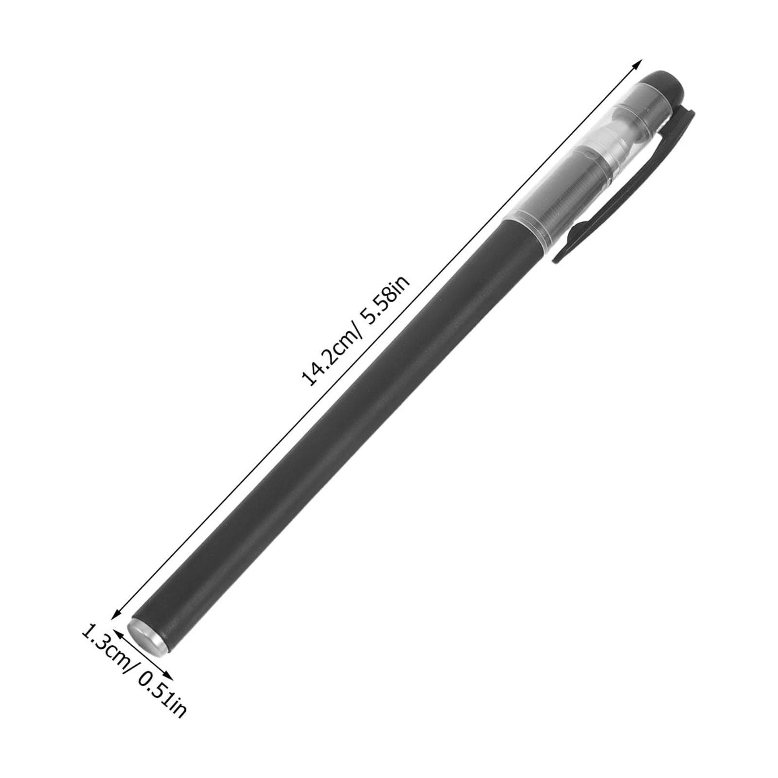 Luxshiny 100Pcs Refillable Empty Gel Pen Cases Black Plastic Pen Shells for Student Supplies