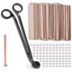 thumbnail image 1 of 100Pcs Wooden Candle Wicks,Wood Candle Wicks Smokeless 5.1 X 0.5 Inch Natural Wood Wicks with Wick T, 1 of 5