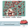 thumbnail image 2 of Tooth Polyester Non-Slip Machine Washable Indoor Rug Floor Mat Chair Rug, 2 of 6