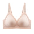 thumbnail image 4 of Hfnxid Women's Wireless Bra Comfortable Seamless Full Coverage Bralettes Solid Push-Up Daily Bras Cozy Push Up Bralette, 4 of 5