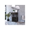 thumbnail image 4 of FM FURNITURE Ace Modern Engineered Wood Bar Cart with 4 Casters in Espresso, 4 of 6