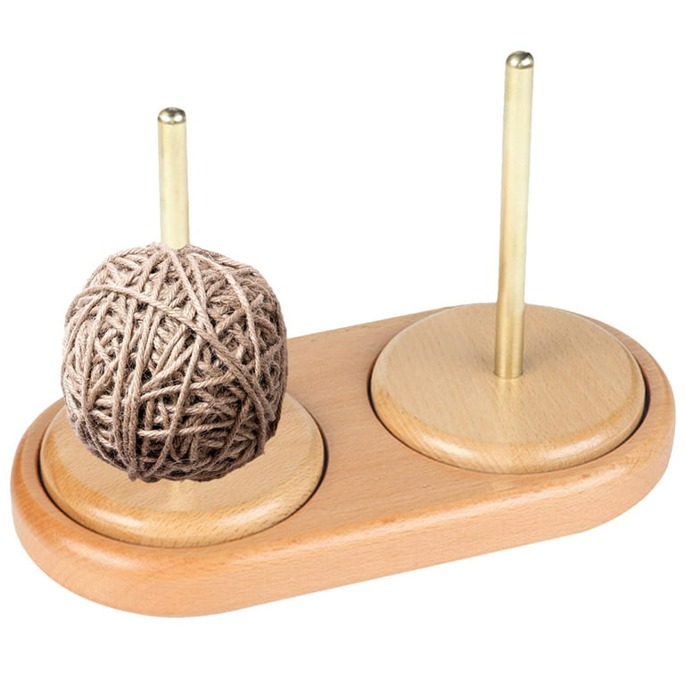 Knitting Yarn Holder | Wooden Crochet Yarn Holder | Handmade Yarn Spinner  Thread Holder Knitting Supplies, Storage Stand for DIY Knitting Crocheting