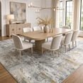 thumbnail image 3 of CHITOOMA 5'x7' Area Rugs for Living Room, Machine Washable Abstract Distressed Rugs Indoor Neutral Carpet Rugs for Bedroom Dining Room Office with Non-Slip Backing, Stain Resistant, Beige, 3 of 9