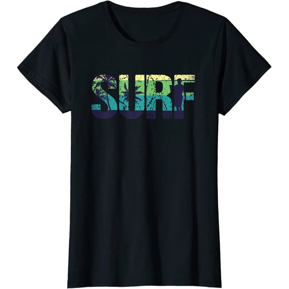 Surfer Surf Summer Getway Beach Waves Surfing Water Sports T-Shirt