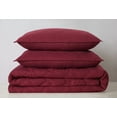 thumbnail image 2 of Truly Soft Everyday 3D Puff Quilted Burgundy King 3 Piece Quilt Set, 2 of 2