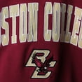 thumbnail image 4 of Men's Colosseum Maroon Boston College Eagles Arch & Logo Crew Neck Sweatshirt, 4 of 4