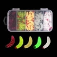 thumbnail image 5 of 100pcs/box Silicone Soft Maggot Baits 5 Colors Mixed Bass Fishing Worms Lures, Bread Worm Fishing Lure, 5 of 20