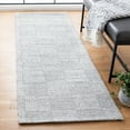 thumbnail image 3 of SAFAVIEH Marbella Easton Checkered Area Rug, Light Grey, 6' x 6' Round, 3 of 10