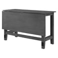 thumbnail image 5 of PAPROOS Folding Dining Table with Drop Leaf for 4, Wood Extendable Dining Table for Living Room Kitchen, Space Saving Table for Small Places, Gray, 5 of 7