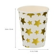 thumbnail image 5 of 100 Pcs Gold Paper Cups for Beverage Drinking, 5 of 8