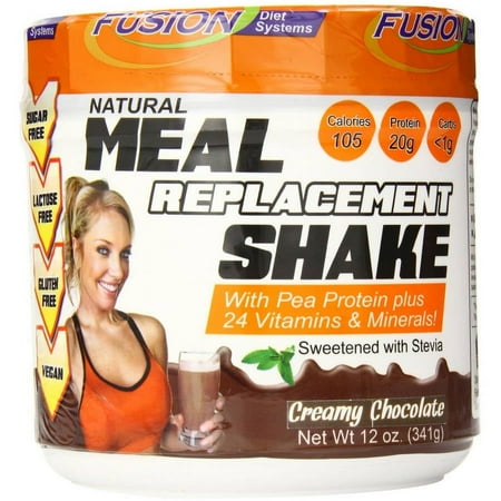 Fusion Diet Systems Natural Meal Relpacement Shake, Creamy Chocolate, 12 OZ