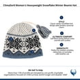 thumbnail image 4 of ClimaZer0  Heavyweight Snowflake Winter Beanie Hat (Women), 4 of 4
