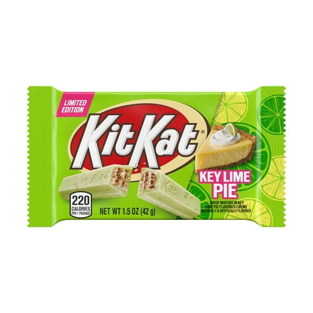 Kit Kat, Key Lime Pie Flavored Crisp Wafer Candy Bar, Individually Wrapped Candy Bar, 1.5 Oz.
