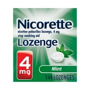 Nicorette Nicotine Lozenges, Stop Smoking Aids, 4 mg, Mint, 144 Count