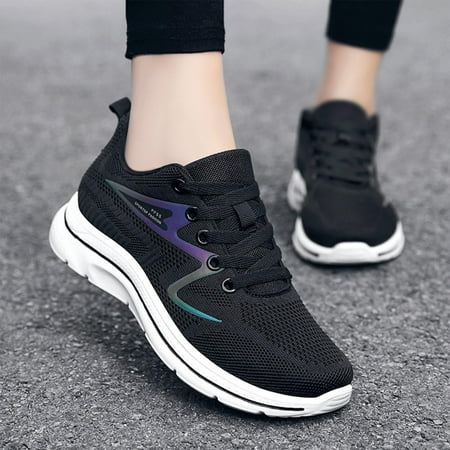 

Fashion Summer And Autumn Women Sneakers Flat Lightweight Mesh Breathable Solid Color Casual Note Please Buy One Or Two Sizes Larger