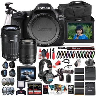 Canon EOS 90D DSLR Camera Bundle With 18-135mm & 10-18mm Lens