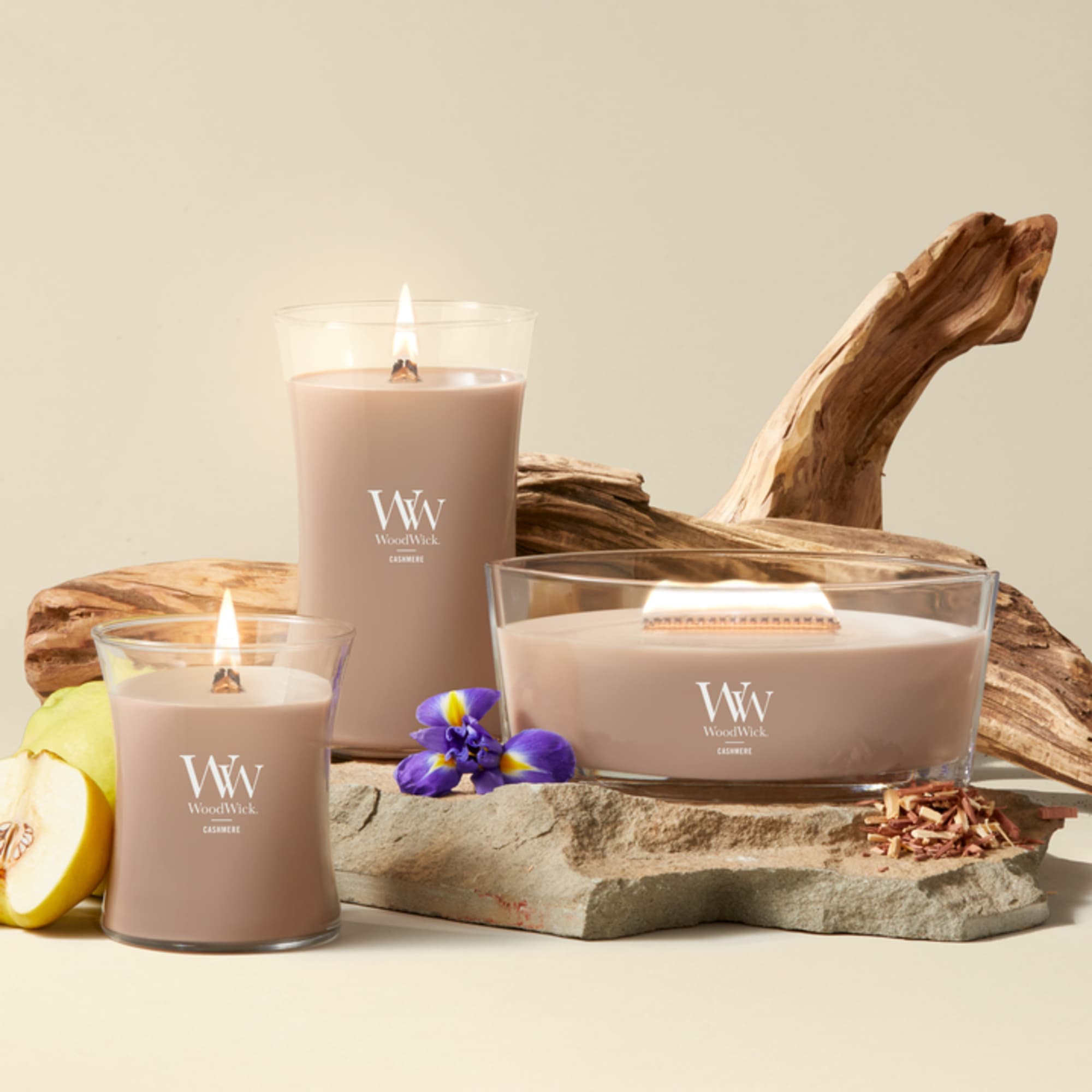 Woodwick 16 oz Ellipse Scented Candle, Cashmere photo 8