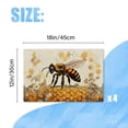 thumbnail image 2 of BaHomeck placemats Set of 4 Honey Bee On The Surface Of Empty Beehive Cotton Linen rectangle Placemats for Kitchen Dining Table Indoor,Outdoor,18*12inch, 2 of 4