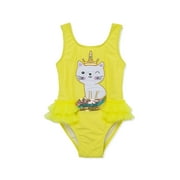 Flapdoodles girls Cat Swimsuit, 4