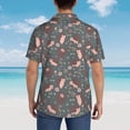 thumbnail image 4 of Balery Hedgehogs and Flowers1 Camisas hawaianas de manga corta para hombre, camisas playeras de corte holgado, camisas de vacaciones con botones,Medium, 4 of 7