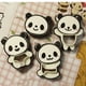 thumbnail image 2 of EeaseMX Juego de 4 moldes para galletas con forma de panda, utensilios creativos para hornear cupcakes, postres y chocolate (mixtos), 2 of 7