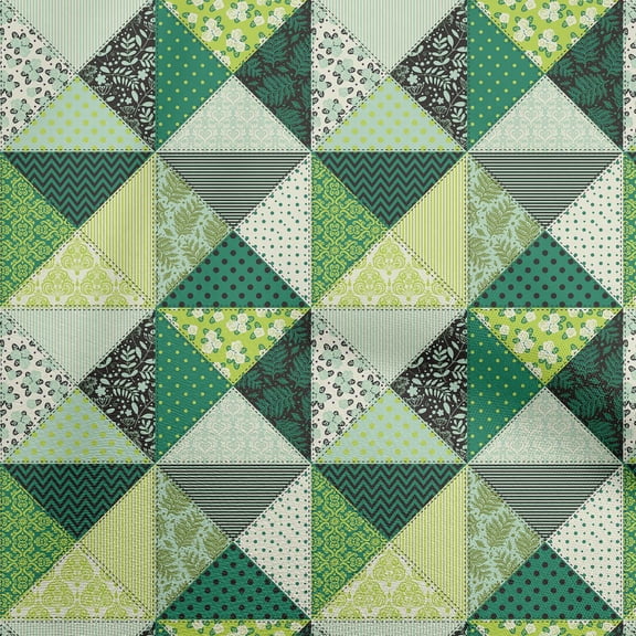 oneOone Polyester Lycra Mint Green Fabric Quilt Patchwork Craft Projects Decor Fabric Printed By The Yard 56 Inch Wide