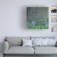 thumbnail image 2 of Trademark Fine Art Gustav Klimt Roses Under the Trees, 1905 Canvas Wall Art - 18x18, 2 of 5