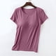 thumbnail image 1 of Camisola de manga corta para mujer con almohadilla para el pecho, sin aros de acero, ropa interior para yoga, camiseta deportiva, sujetador de yoga, pijama para mujer, 1 of 7